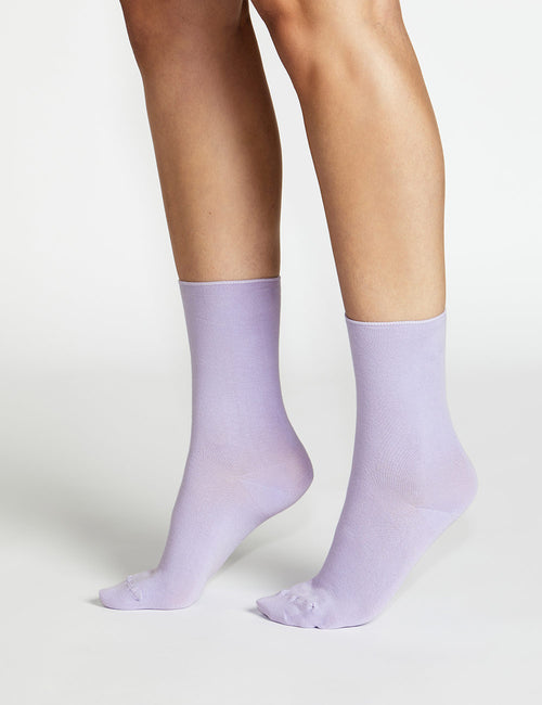 COMFORT TOP SOCK - VIOLA