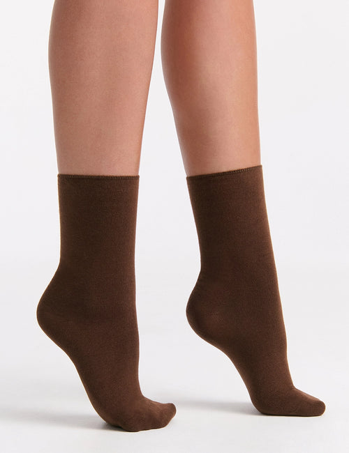 COMFORT TOP SOCK - ESPRESSO