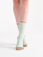 LINA FINE STRIPE CREW SOCK - GELATO