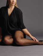 EXTRA SIENNA SPOT SHEER TIGHT - NERO
