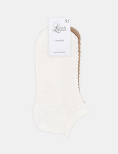 SIENNA LOW CUT SOCK 2 PACK - BIANCO/FAWN