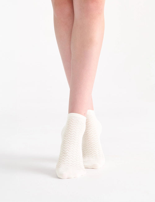 SIENNA LOW CUT SOCK 2 PACK - BIANCO/FAWN