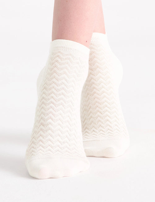 SIENNA LOW CUT SOCK 2 PACK - BIANCO/FAWN