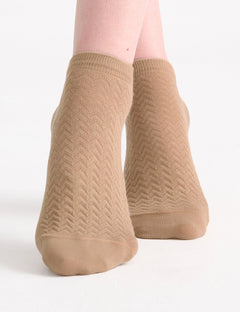 SIENNA LOW CUT SOCK 2 PACK - BIANCO/FAWN