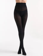 STEFANIA RIB TIGHT - NERO