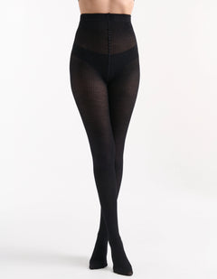 STEFANIA RIB TIGHT - NERO
