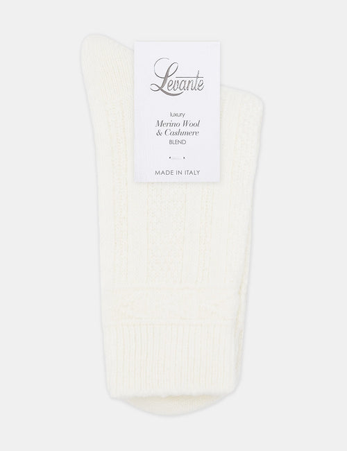 CAMELLA CREW SOCK - CREME