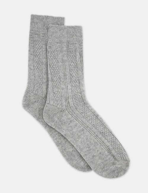 CAMELLA CREW SOCK - GREY MARLE