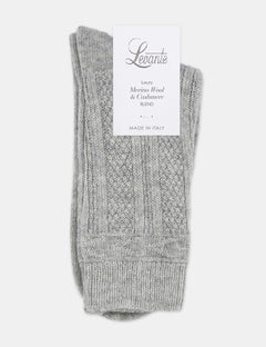 CAMELLA CREW SOCK - GREY MARLE
