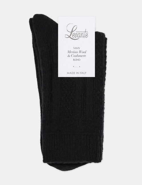 CAMELLA CREW SOCK - NERO