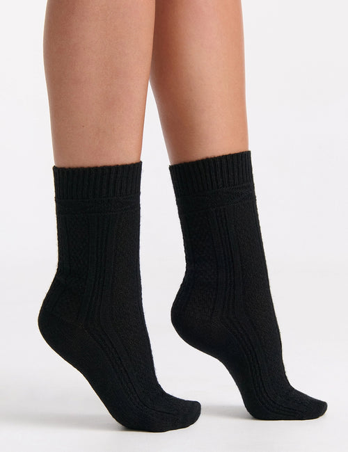 CAMELLA CREW SOCK - NERO