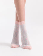 CLARA CHEVRON CREW - ROSETTE