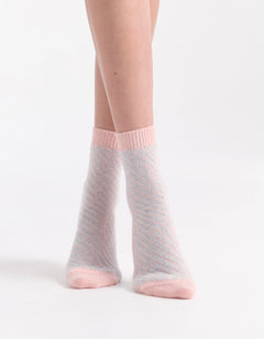 CLARA CHEVRON CREW - ROSETTE