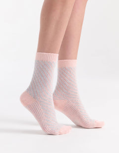 CLARA CHEVRON CREW - ROSETTE