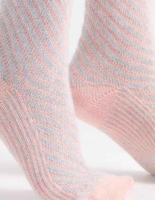 CLARA CHEVRON CREW - ROSETTE