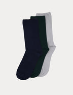 COMFORT TOP SOCK 3PP - NAVY/NORI/LIGHT GREY