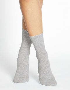 COMFORT TOP SOCK 3PP - GREY/MILK/JEWEL