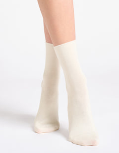 COMFORT TOP SOCK 3PP - GREY/MILK/JEWEL