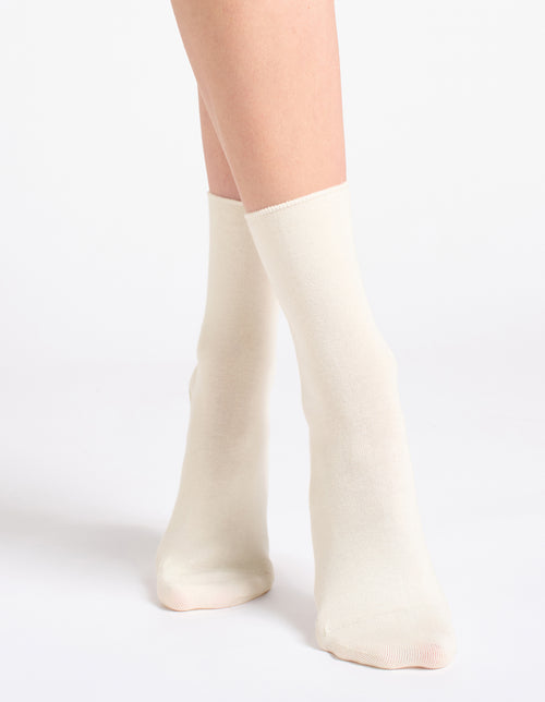 COMFORT TOP SOCK 3PP - GREY/MILK/JEWEL