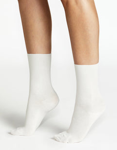 COMFORT TOP SOCK 3PP - WHITE/BLACK/ROSEWOOD