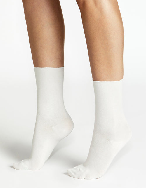 COMFORT TOP SOCK 3PP - WHITE/BLACK/ROSEWOOD