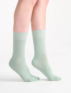IDA CLASSIC RIB CREW SOCK - GELATO