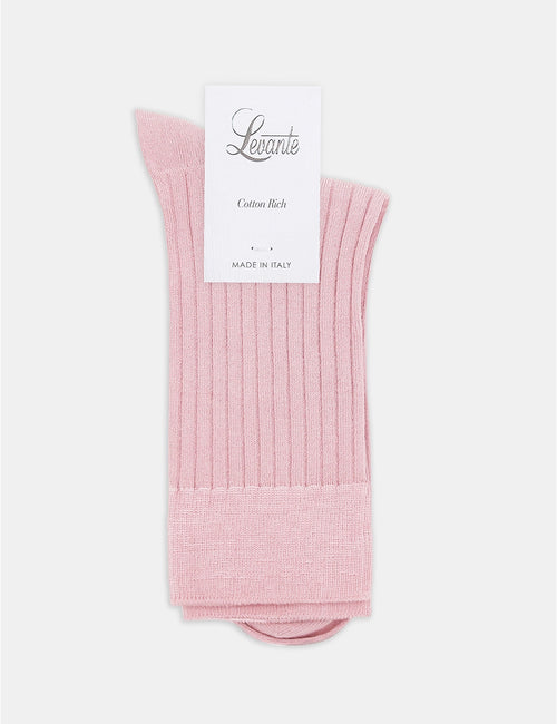 IDA CLASSIC RIB CREW SOCK - TULLE
