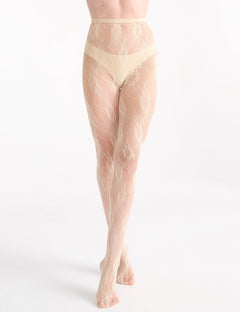 ISOTTA FLORAL NET TIGHT - ANTIQUE