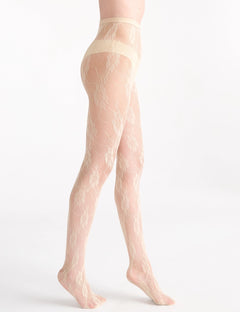 ISOTTA FLORAL NET TIGHT - ANTIQUE