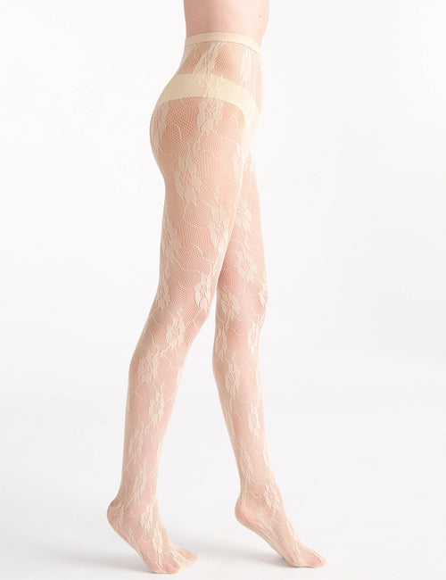 ISOTTA FLORAL NET TIGHT - ANTIQUE