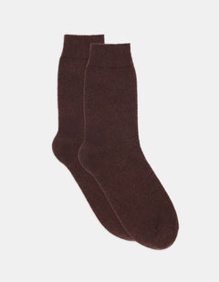 PINA CREW SOCK - MAHOGANY