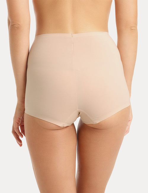 COTTON SHAPING BOY SHORT - NUDE