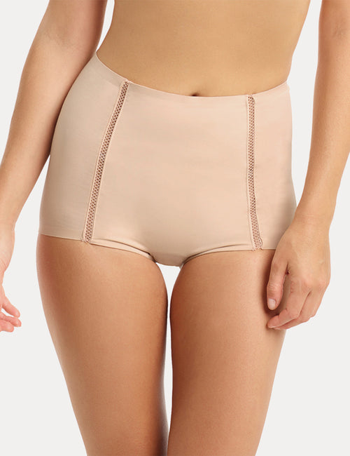 COTTON SHAPING BOY SHORT - NUDE