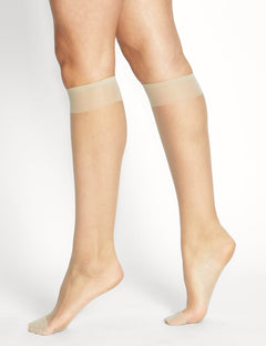 ULTRA SHEER KNEE HIGH 2 PACK - OYSTER