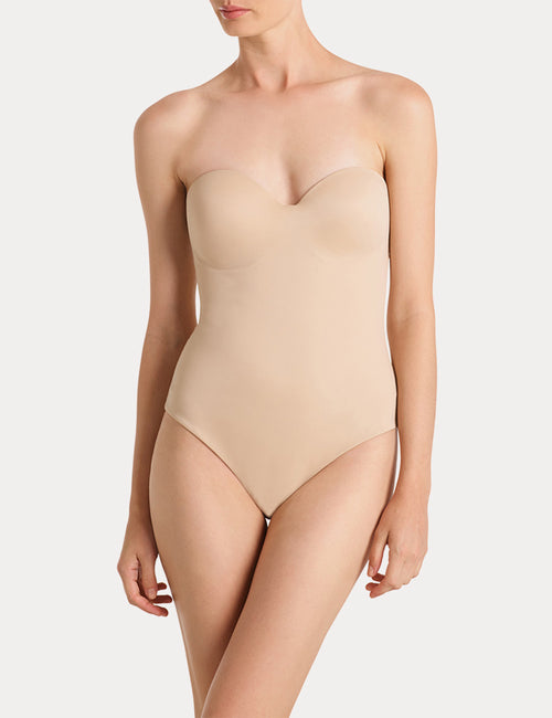 BANDEAU BODYSUIT - NUDE