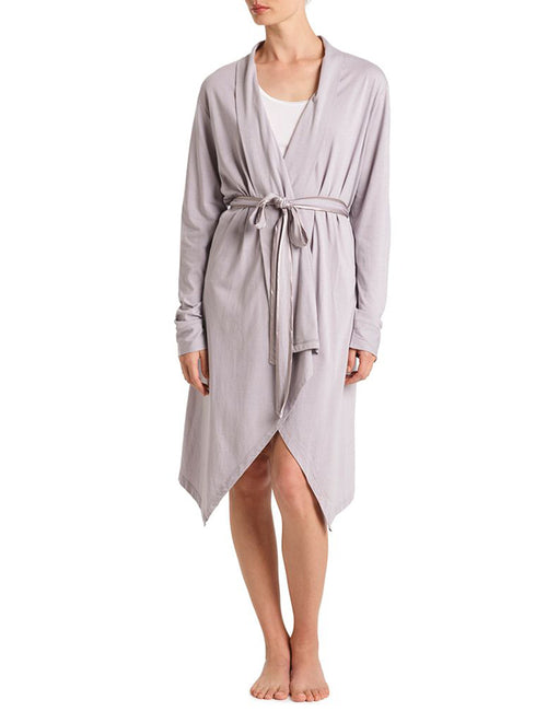 BAMBOO COTTON ROBE - DOVE