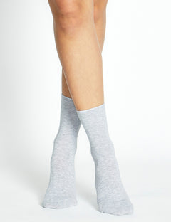 COMFORT TOP SOCK - GREY MARLE