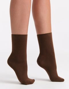 COMFORT TOP SOCK - ESPRESSO