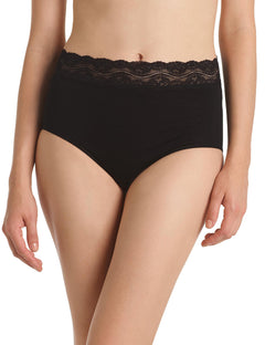 FLOREALE TRIM FULL BRIEF - BLACK