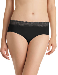 FLOREALE TRIM MIDI BRIEF - BLACK