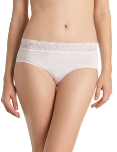 FLOREALE TRIM MIDI BRIEF - WHITE