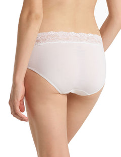 FLOREALE TRIM MIDI BRIEF - WHITE