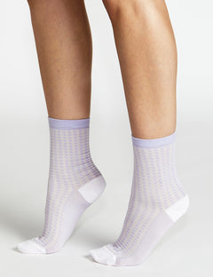 GRAZIA CREW SOCK - VIOLA