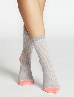 GRAZIA CREW SOCK - WHITE