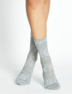 LUCA CREW SOCK - GREY MARLE