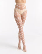 MATILDA BOTANICAL TIGHT - NATURAL/BIANCO