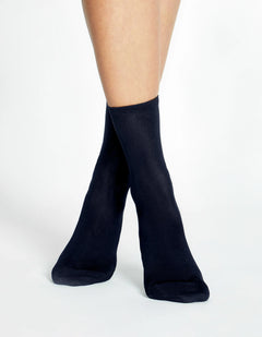 MERCERISED COTTON SOCK - NAVY