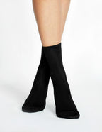 MERCERISED COTTON SOCK - NERO