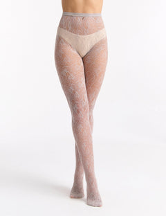 SABRINA FLORAL NET TIGHT - LAVENDER DUST