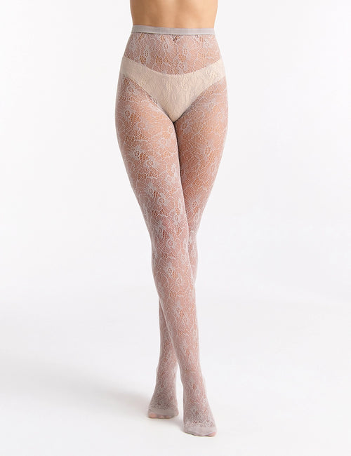 SABRINA FLORAL NET TIGHT - LAVENDER DUST